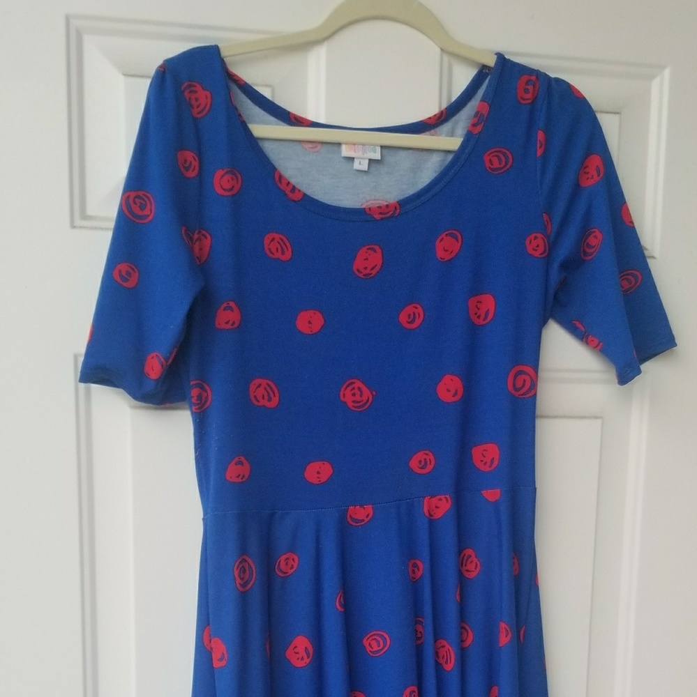 Blue Lularoe Nicole Dress